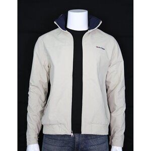 NWT Tommy Hilfiger Men's Windbreaker Yacht Jacket Water Resistant Beige $139